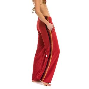 Aviator Nation Wide Leg Classic Velour Sweatpant